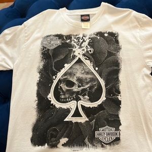 HARLEY DAVIDSON T- Shirt, St Louis, Missouri - US 66 - XL, White